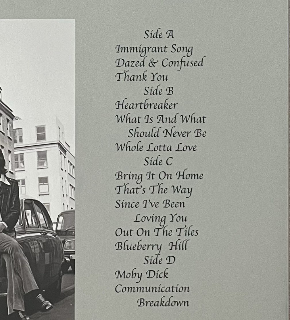 Led Zeppelin Live On Blueberry Hill 1970 Limited Edition Vinyl Double LP *READ*