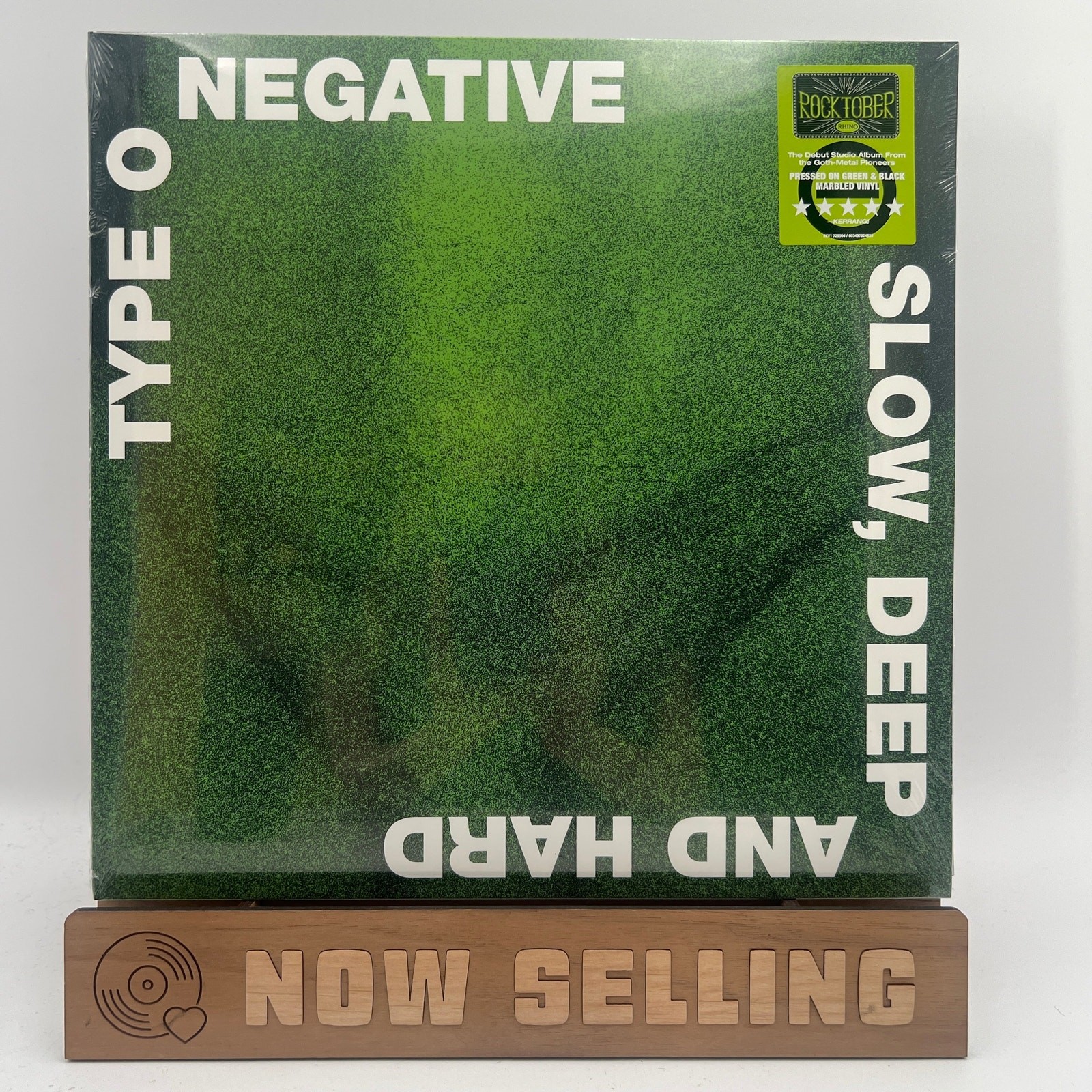 Type O Negative – Slow Deep And Hard Vinyl Green Black Marble Rocktober SEALED