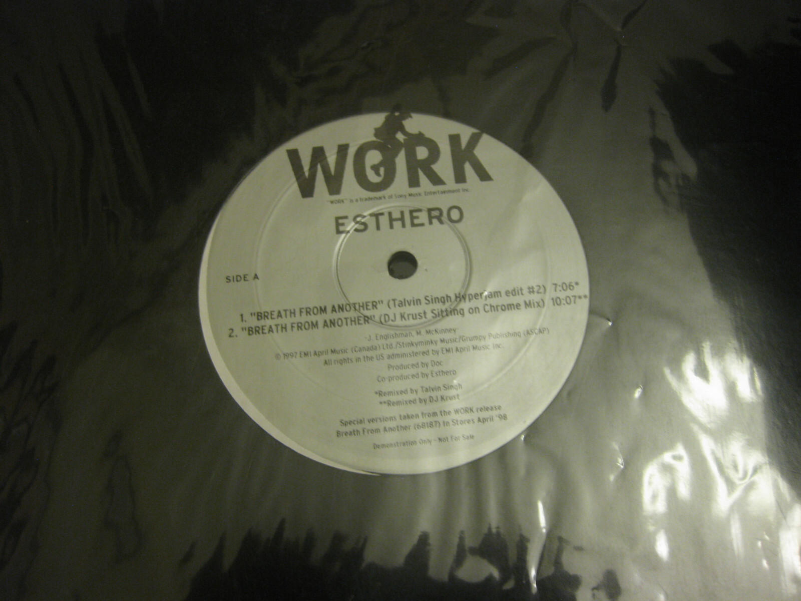 Esthero ‎– Breath From Another (1998) Work ‎– L-49797 vinyl 12″ single NEW