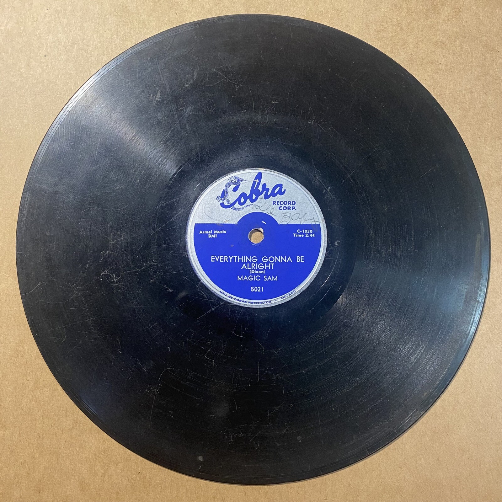 RARE BLUES 78 Magic Sam Everything Gonna Be Alright Look Whatcha Done COBRA 5021