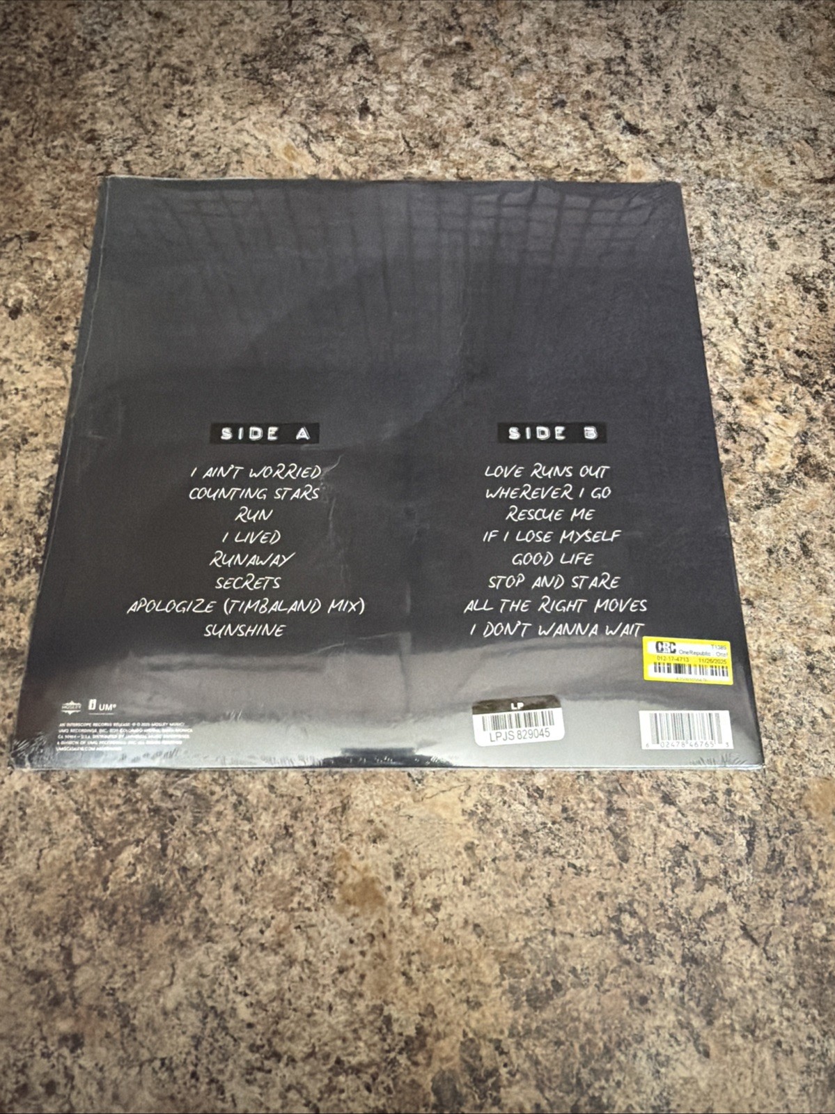 LP OneRepublic – The Collection Limited Edition Fruit Punch Color Vinyl••NEW