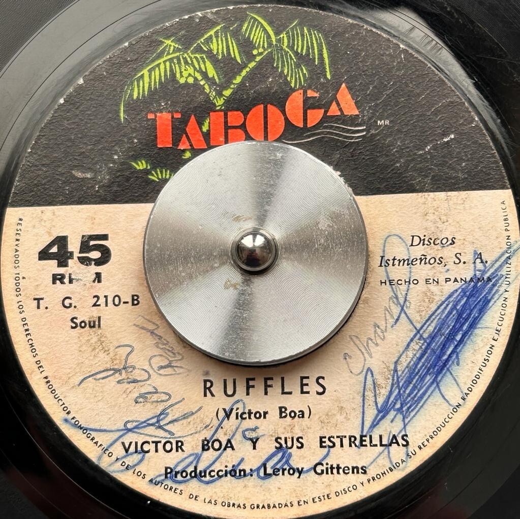 PANAMA Latin Soul VICTOR BOA Ruffles / Gozando El Tema7″ 45rpm VERY RARE Hear!!!