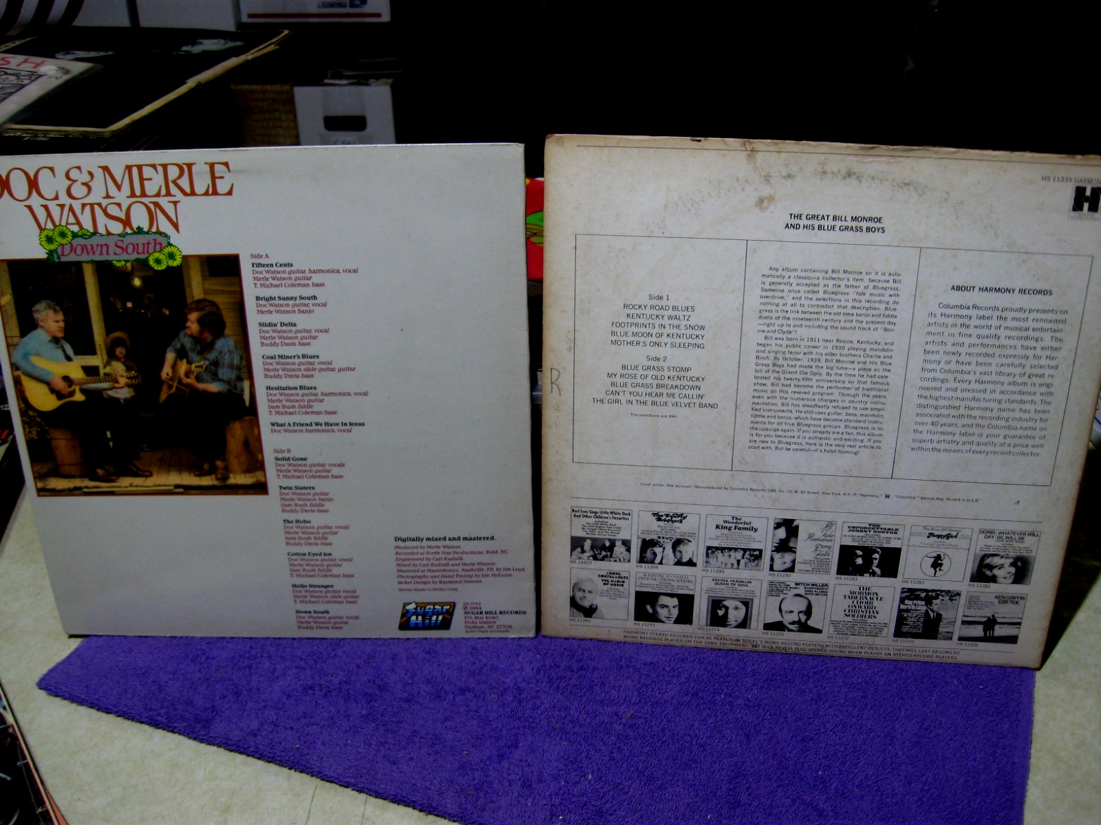 Classic Bluegrass Vinyl LP Lot BILL MONROE Doc & Merle WATSON Seldom Scene