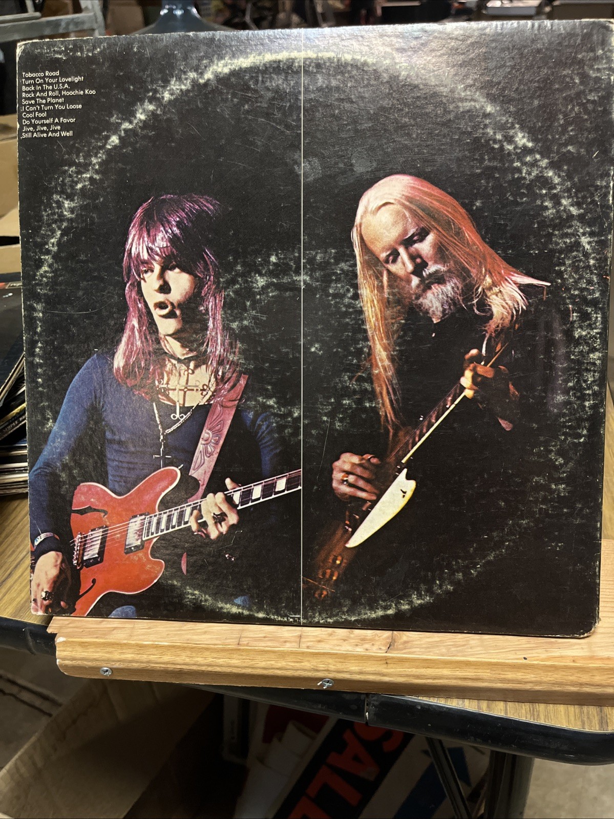 Edgar Winter White Trash Roadwork 2LP Rick Derringer Johnny Winter Live Vg++