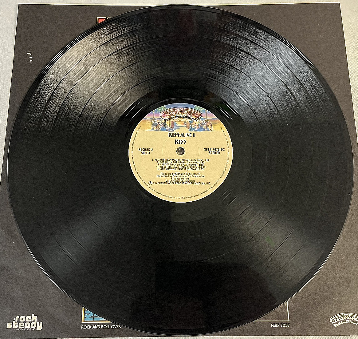 KISS ALIVE II Canada 2XLP Vinyl Tattoos Booklet Sleeves Polydor Ace Aucoin VG+