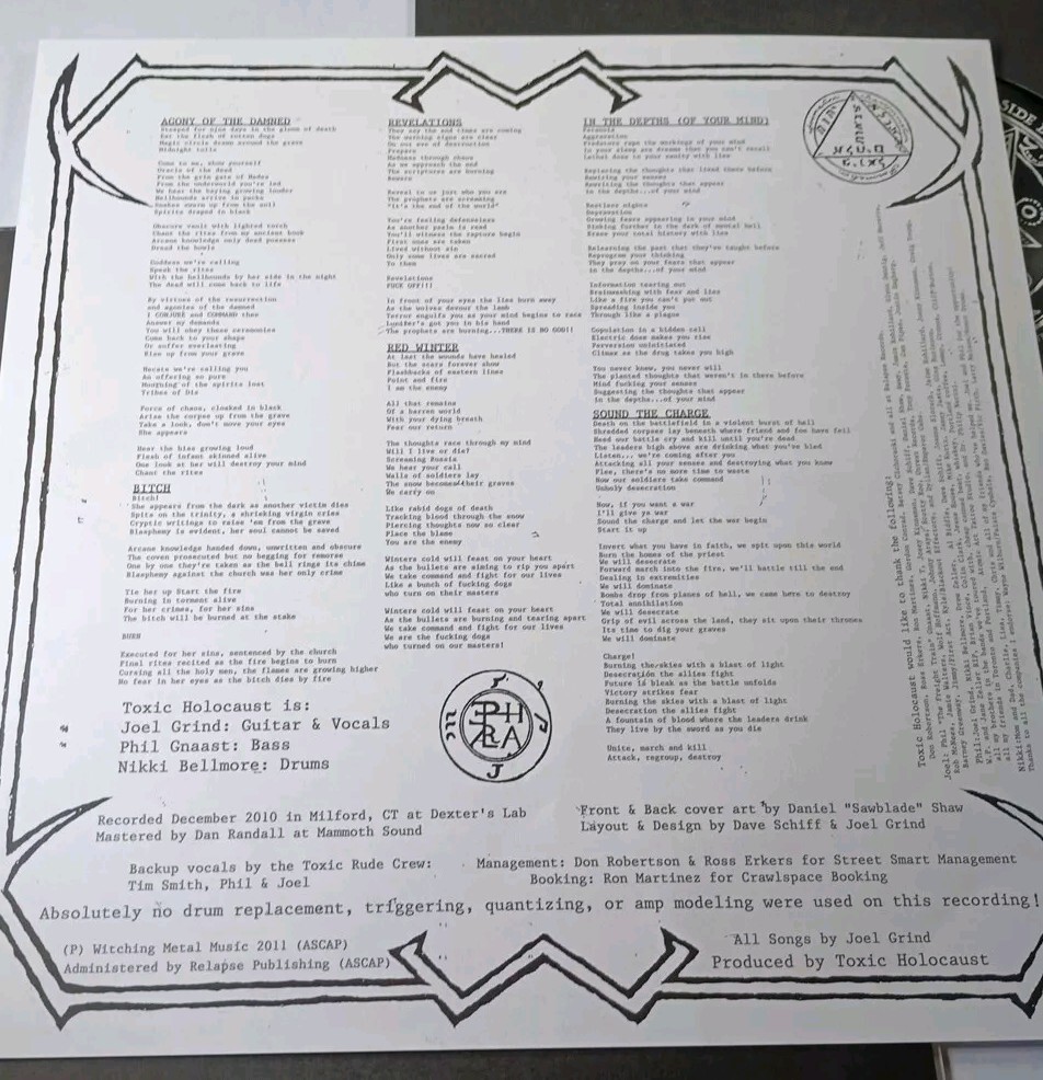 Conjure And Command Toxic Holocaust (2011 Double Vinyl LP) Limited Ed. 180 Gram