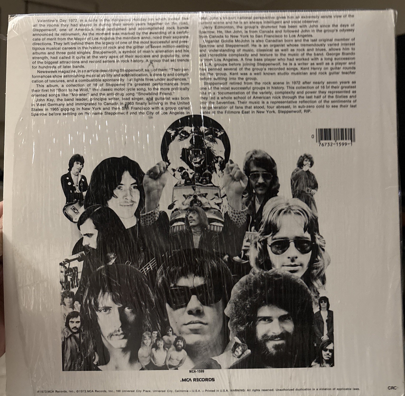 STEPPENWOLF – 16 Greatest Hits (1973) Vintage Vinyl In Shrink NM/NM Unplayed