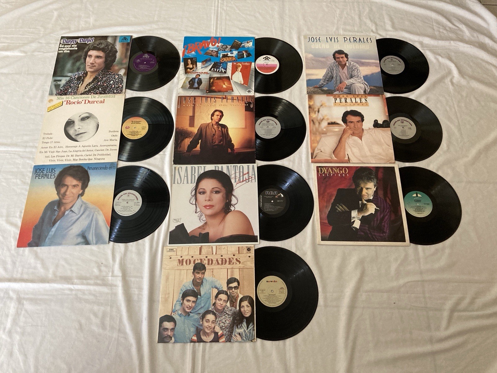 LOT OF 20 LP RECORDS LATIN POP MUSIC ( Please read description )