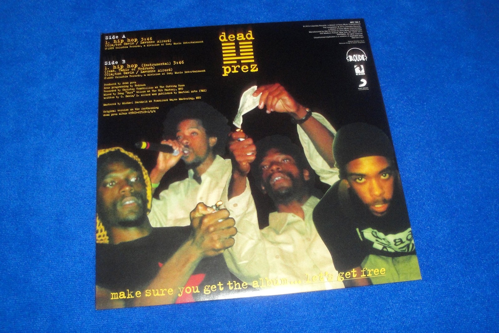 Dead Prez HIP HOP Get On Down Jukebox Series Green Vinyl 7”Single/Let’s Get Free