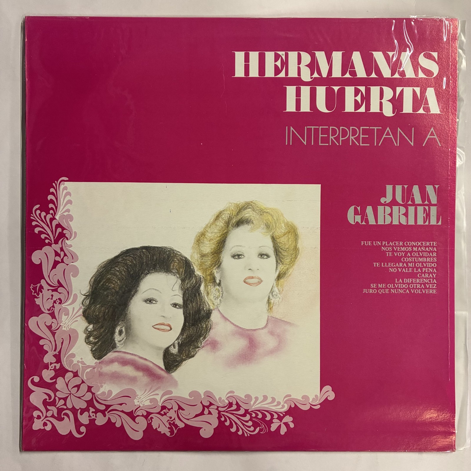 HERMANAS HUERTA – INTERPRETAN A JUAN GABRIEL – 1989 MEXICAN LP, RANCHERO