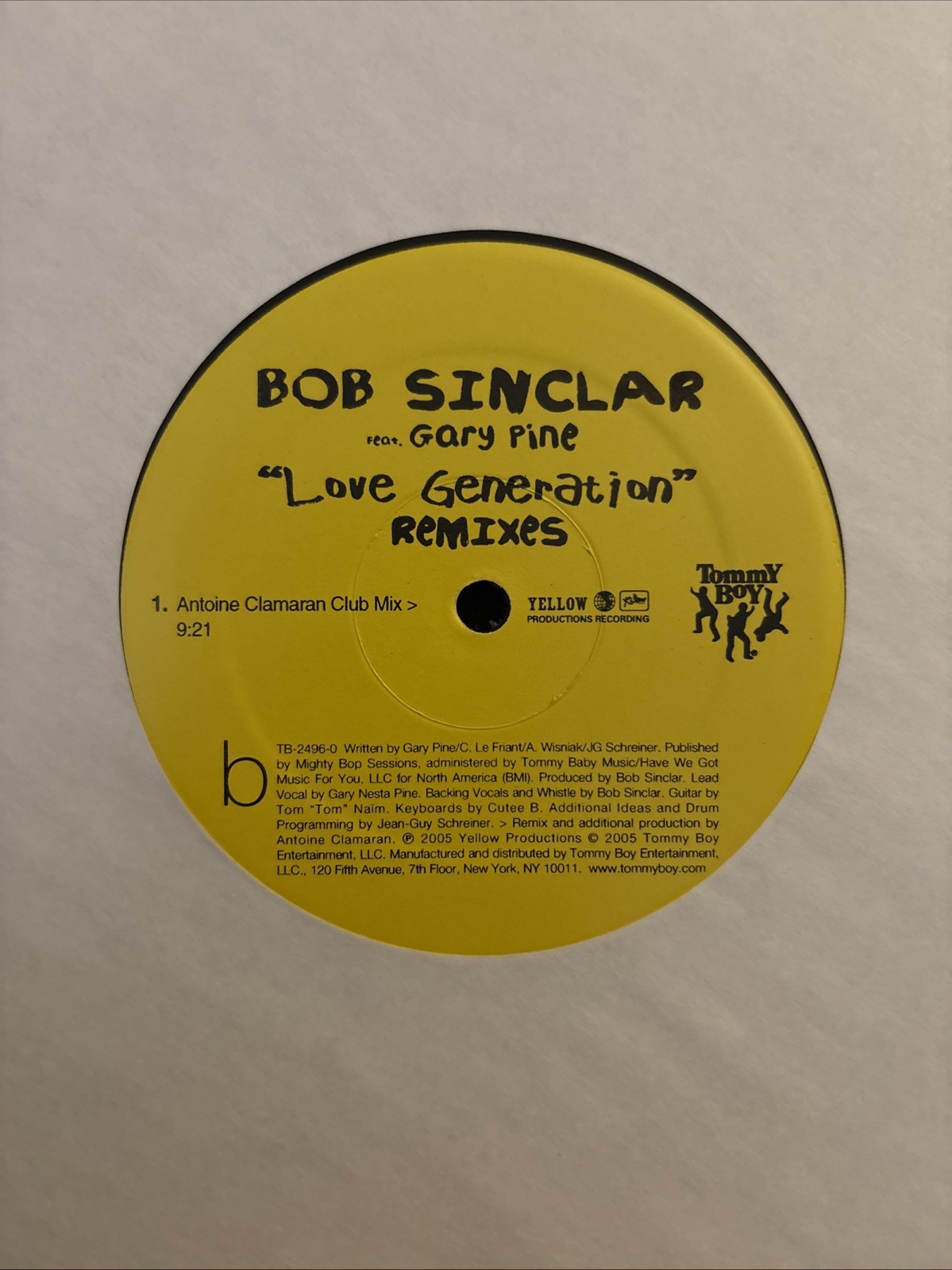 BOB SINCLAIR Love Generation SINGLE VINYL 2005