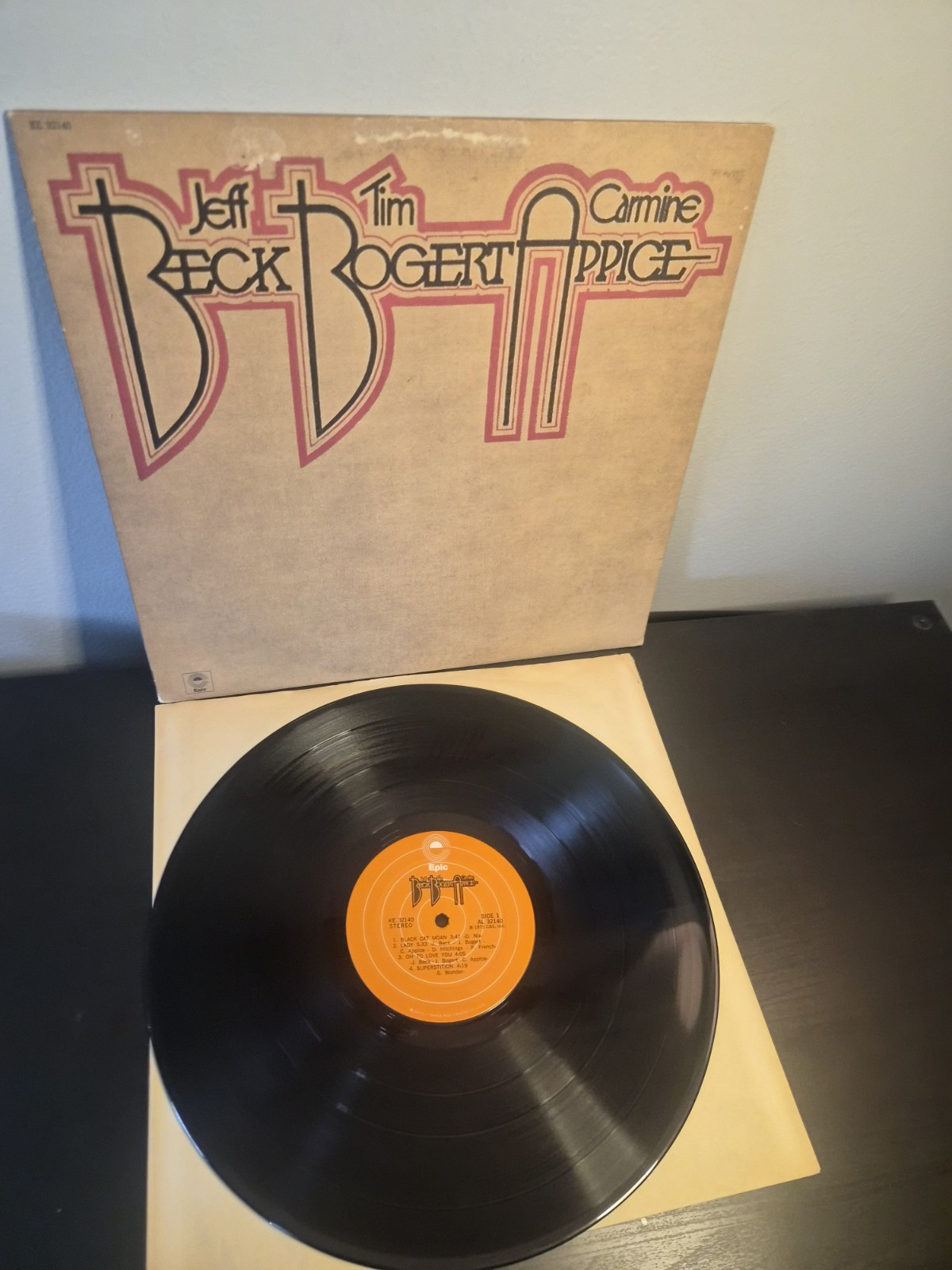 Jeff Beck, Tim Bogert, Carmine Appice Vinyl Record VG+ Sterling