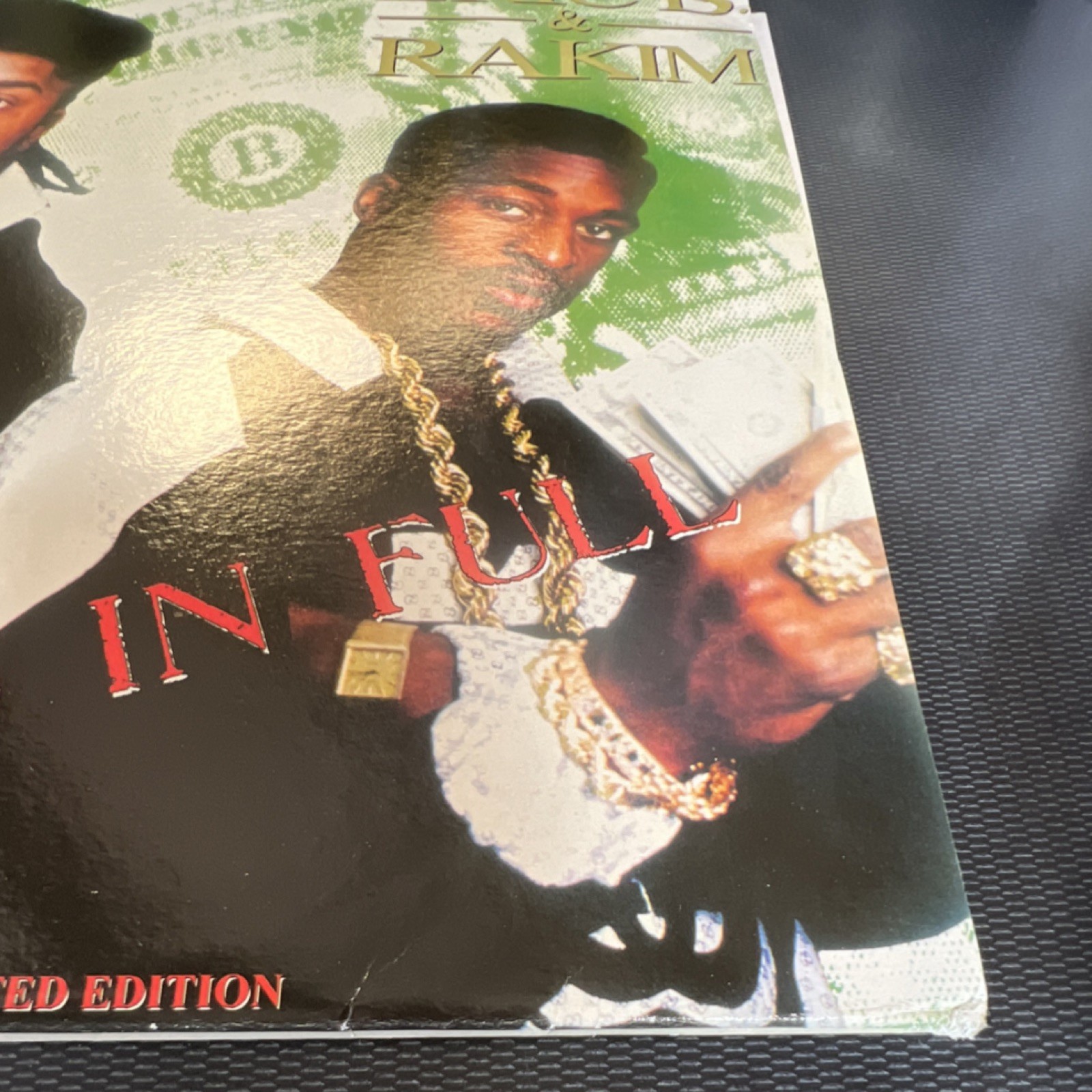 Eric B. & Rakim Paid in Full Platinum Limited Edition Clear Colored Vinyl LP 12″