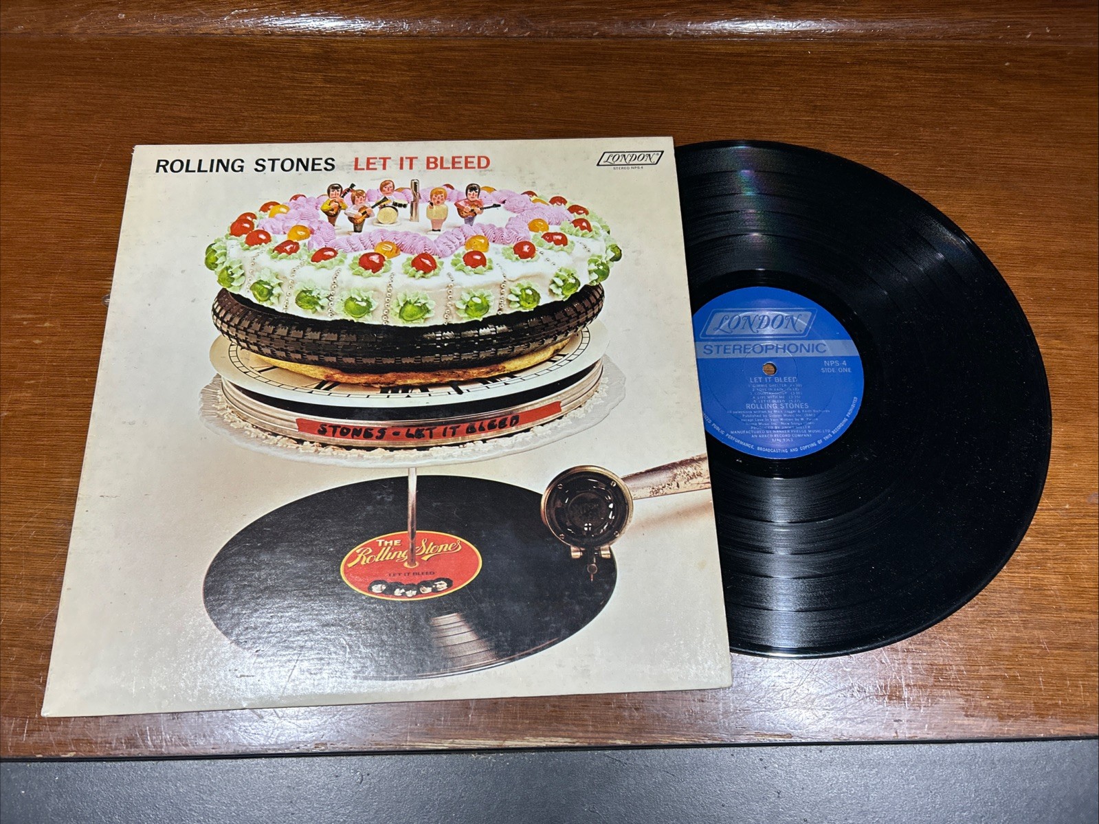 The Rolling Stones – Let It Bleed – VG+ w/ Poster Vintage Press