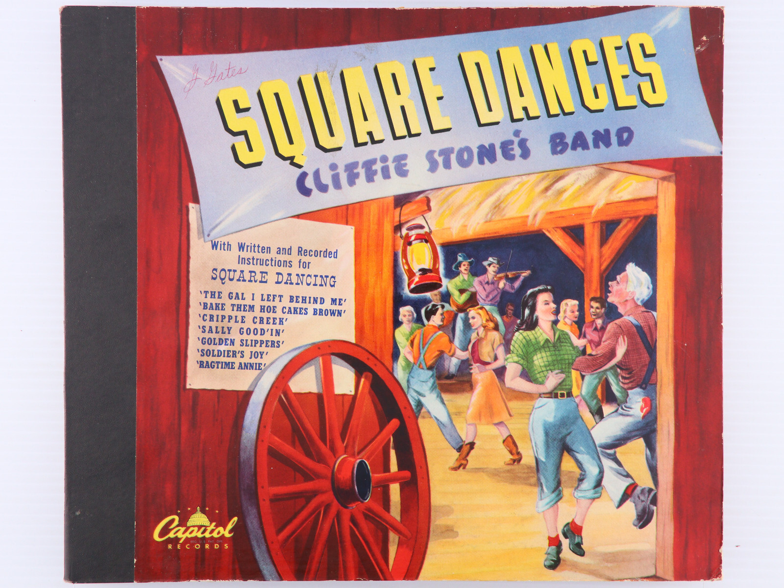 Cliffie Stone – Square Dances 1951 4x 10″ 78rpm Shellac Record Book Set CD-4009