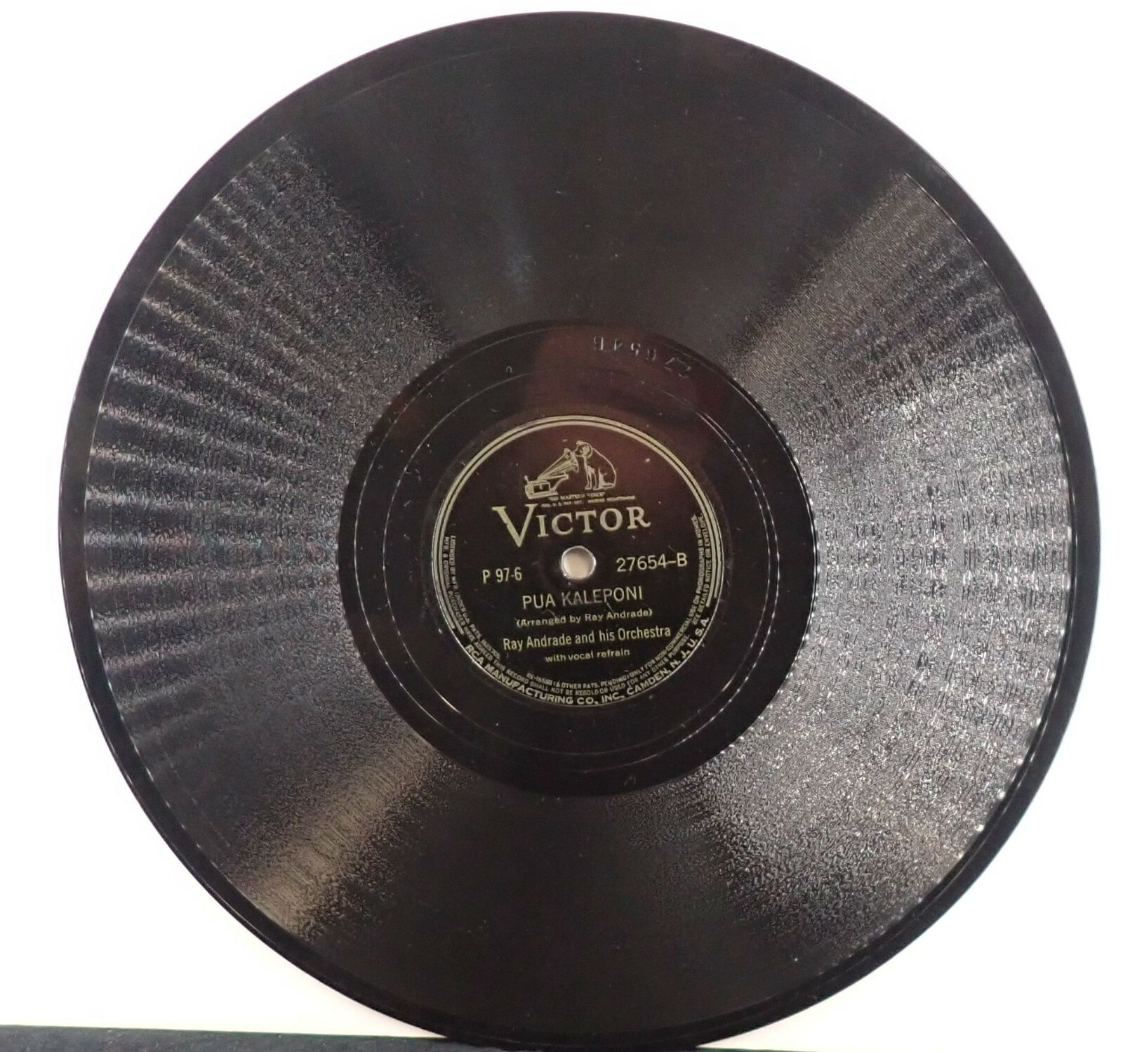Ray Andrade – Pua Kaleponi & Sweet Lei Lehua – Victor 78 RPM