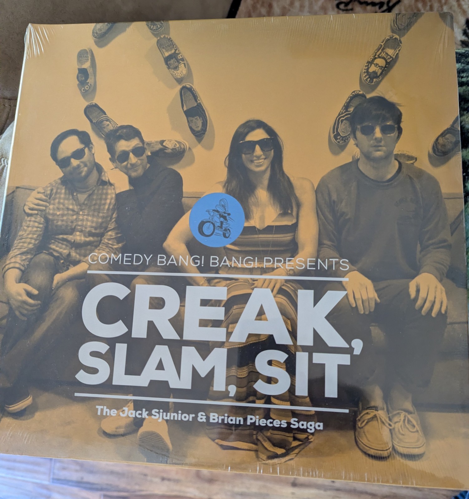 Creak, Slam, Sit Yellow Vinyl LP Limited Edition Earwolf Comedy Spoken Word