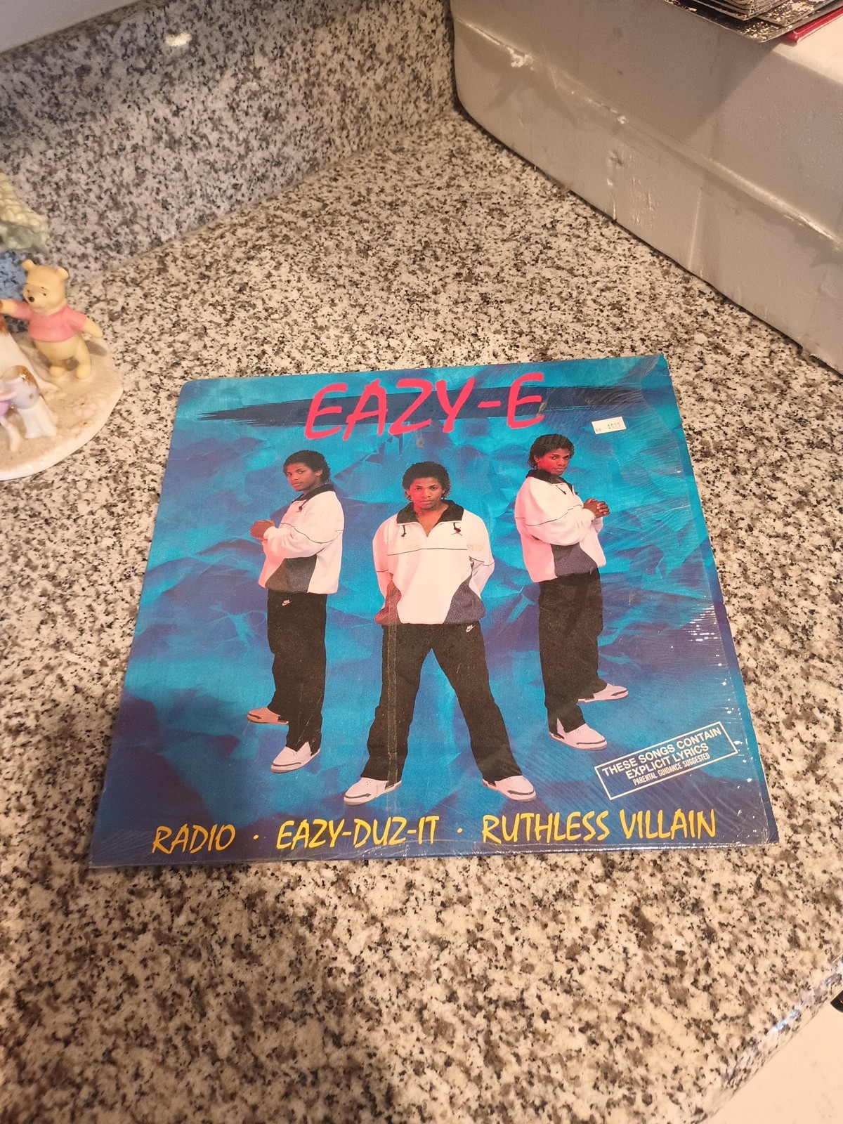 EAZY-E: Eazy-Duz-It 12″ Vinyl Record EP w/ Radio +Ruthless Villain 1988 P-3