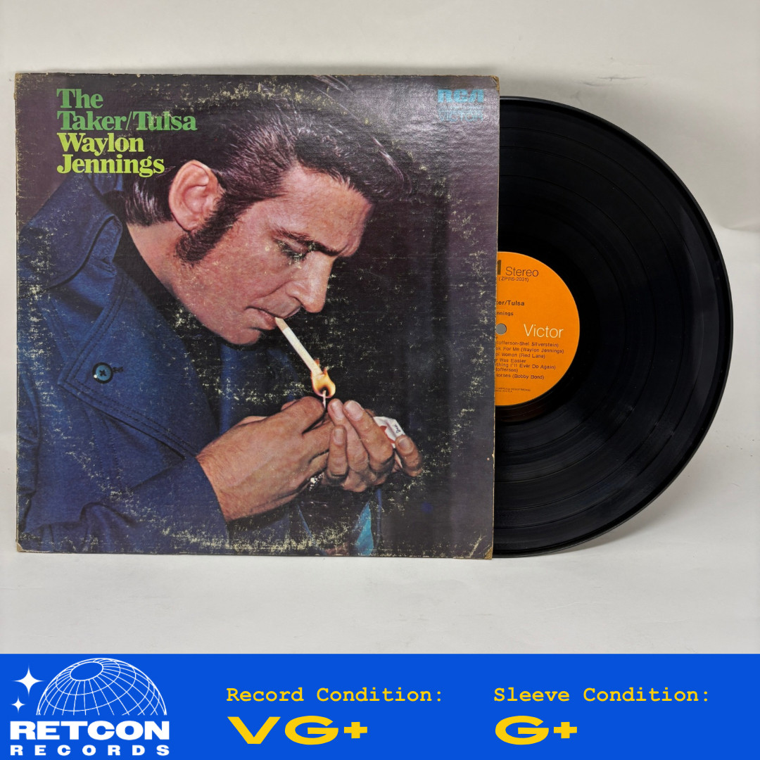 Waylon Jennings – The Taker / Tulsa Very Good Plus (VG+)/Good Plus (G+)