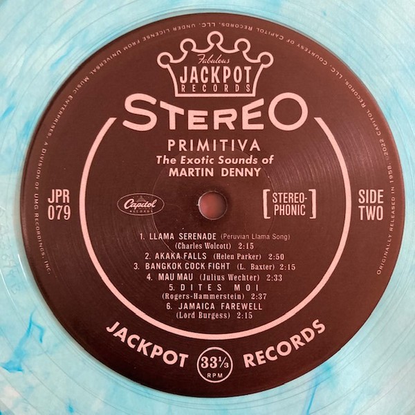 Martin Denny – Primitiva (Blue Translucent Swirl Vinyl) – JAZZ *NEW/COLOR*