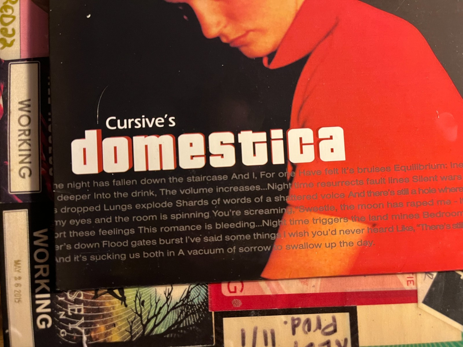 Cursive “Domestica” LP – 12″ Translucent Red Vinyl – Saddle Creek 2000