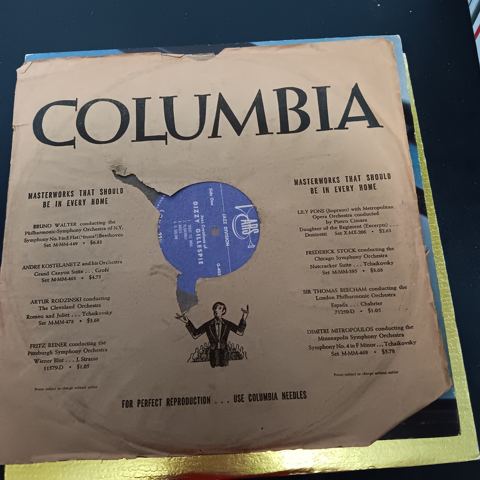 Lot of 12″ Vintage Records, Orchestra and Mixed, See Photos, Untested
