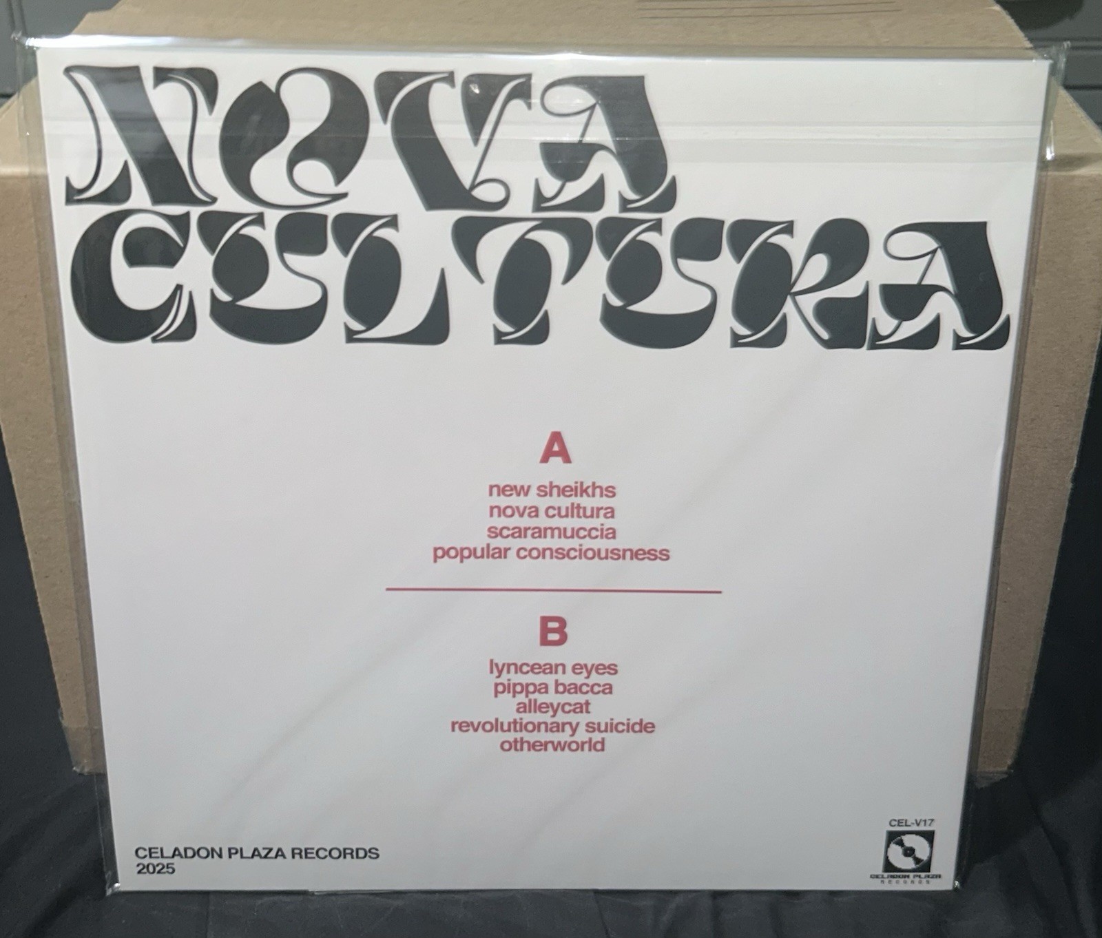 Oblique Occasions Nova Cultura Transparent Clear Tri Color Splatter Vinyl LP