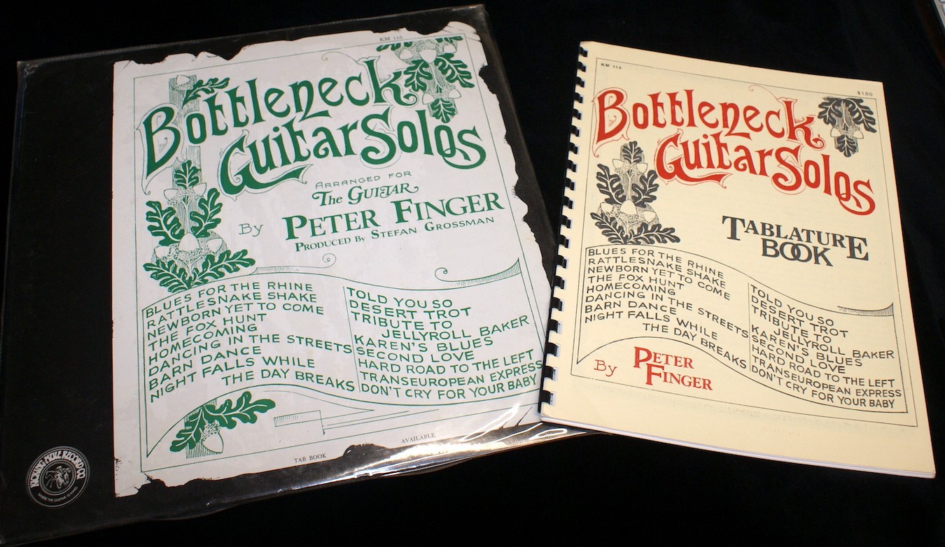 Bottleneck Guitar Solos  Peter Finger Vinyl + Tab Book Sealed!!