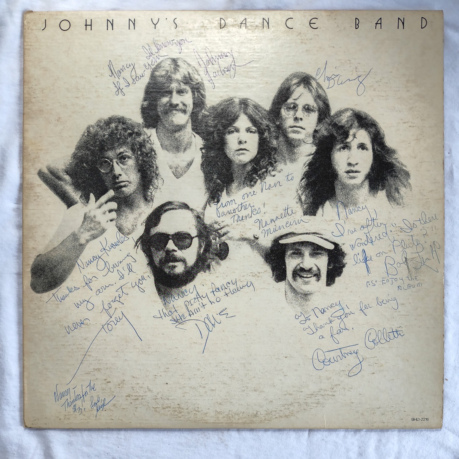 Autographed Johnny’s Dance Band- Johnny’s Dance Band 1977 Vinyl 12” Vintage