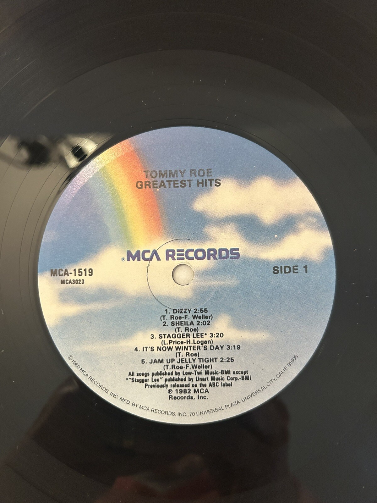 TOMMY ROE GREATEST HITS Vinyl LP Album 1982 MCA Records Original Shrink EX