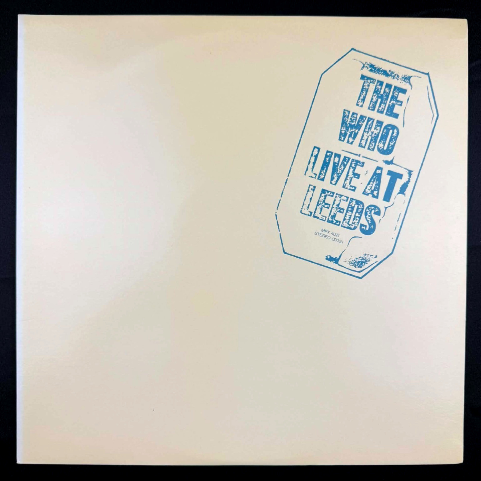 THE WHO Live at Leeds Audiophile Polydor Japan LP MPX-4021 vinyl record NM