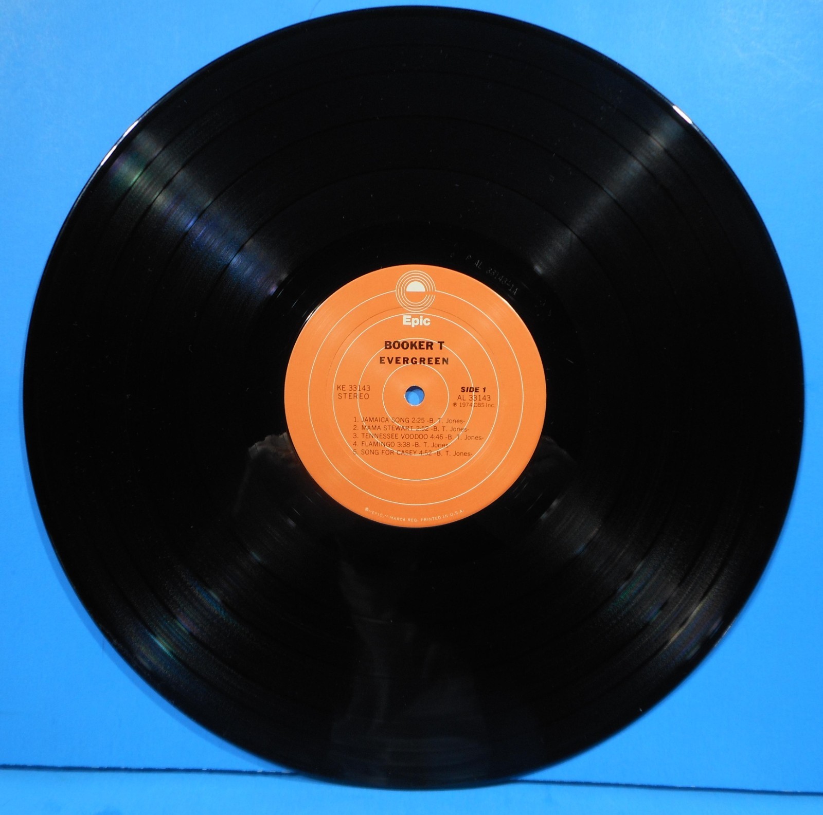 BOOKER T EVERGREEN LP 1974 ORIGINAL SHRINK GREAT CONDITION! VG++/VG++!!