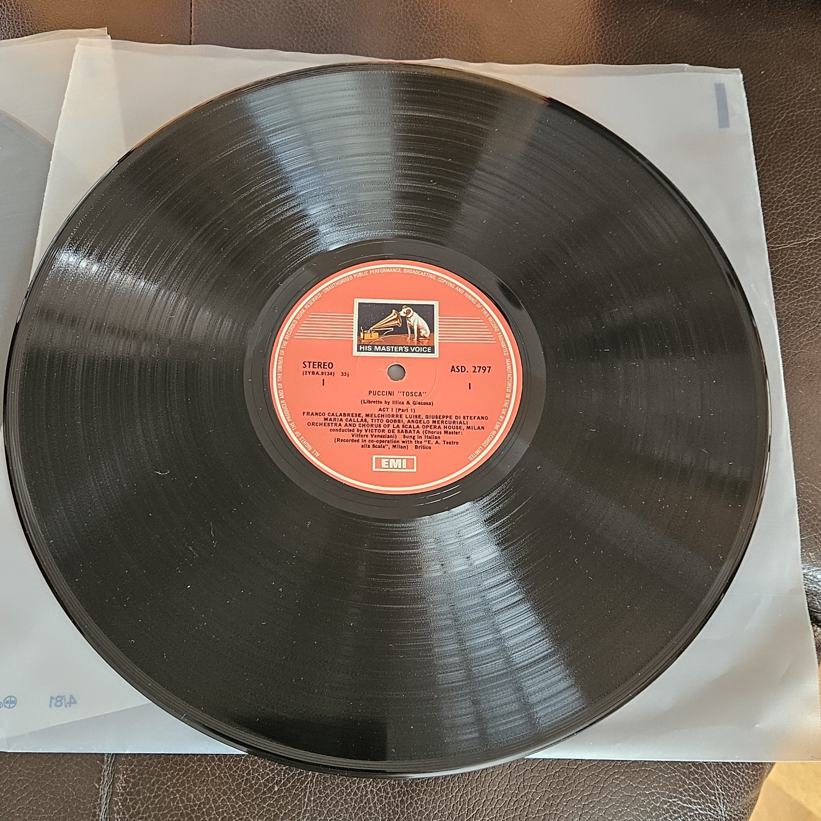 Puccini Tosca Maria Callas GIUSEPPE Di Stefano TITO Gobbi EMI 2x LP Box Set -G1