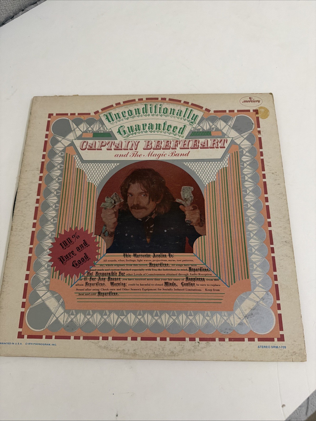Captain Beefheart Unconditionally Guaranteed LP 1974 US 1st Press