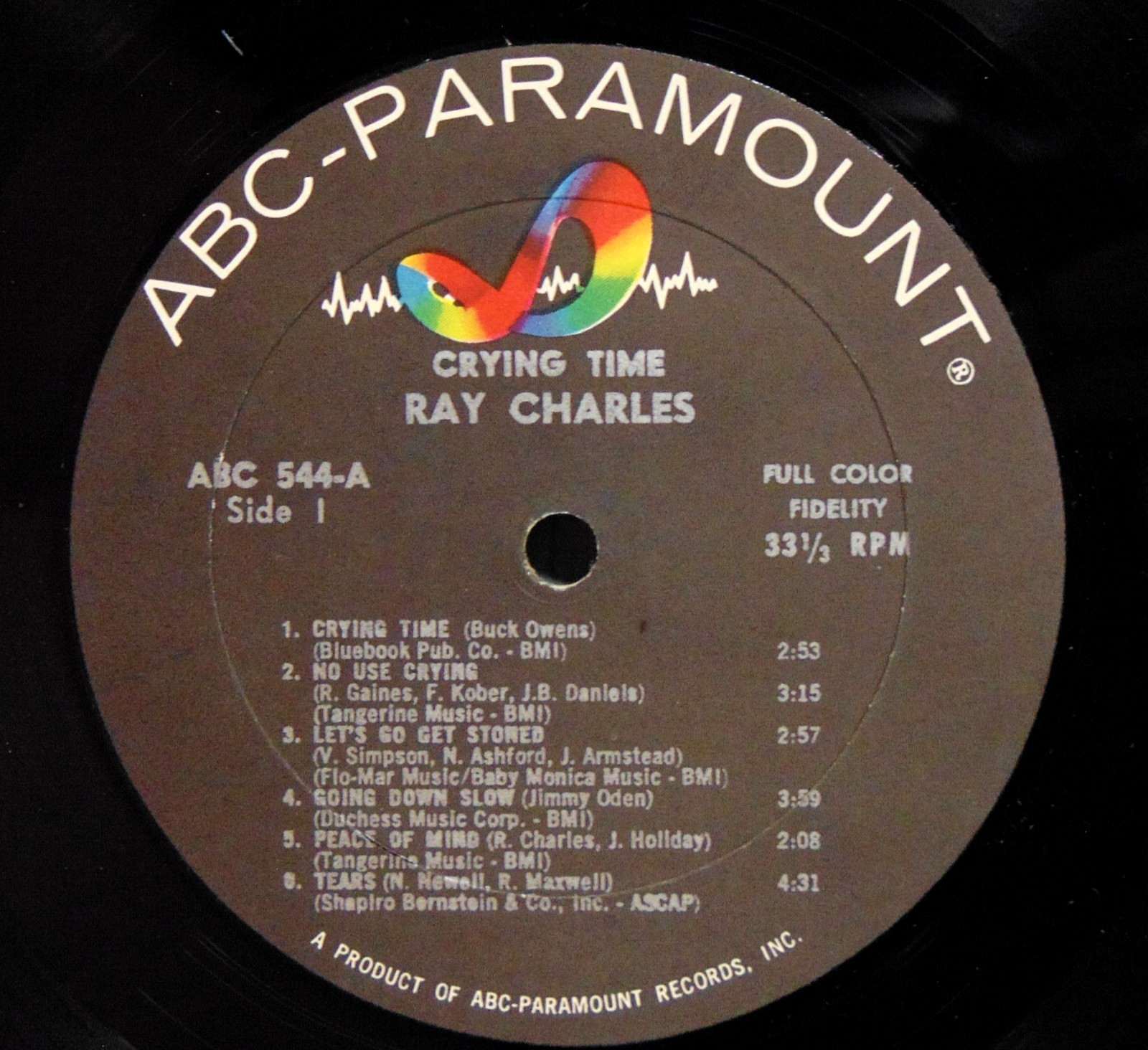 Ray Charles – Crying Time 1966 ABC-Paramount Mono R&B/Soul Vinyl LP Record Album