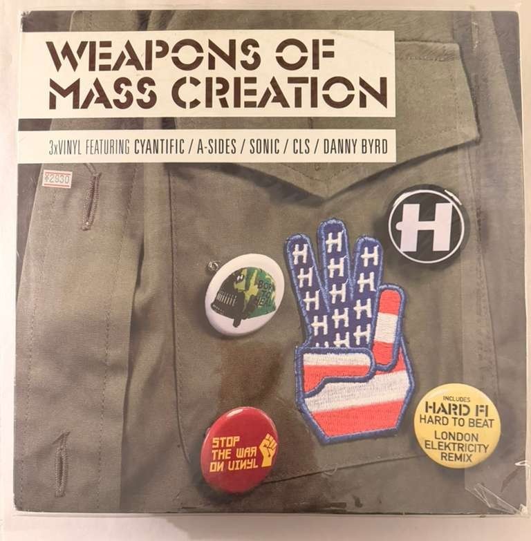 WEAPONS OF MASS CREATION 3 – VINYL 3LP NHS119LP HOSPITAL RECORDS – VG+ – A20