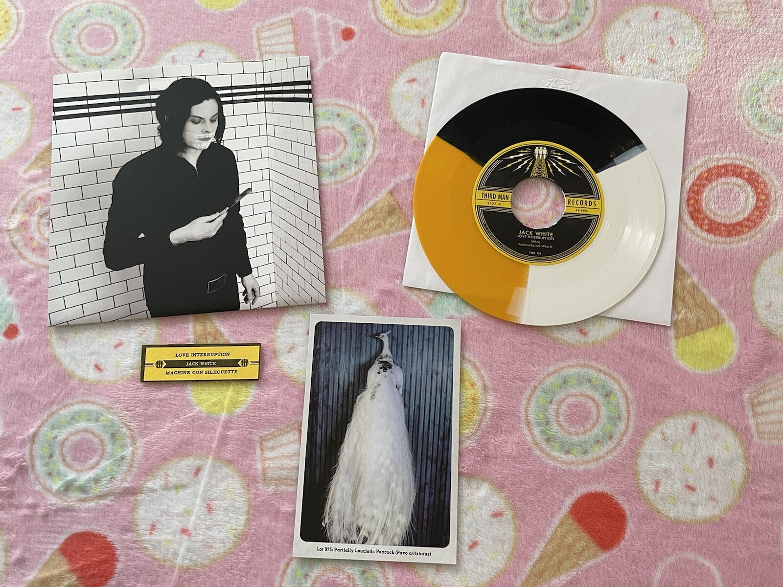 Jack White Love Interruption Tri-Color Vinyl 7″ 45 Third Man Records TMR136 2012