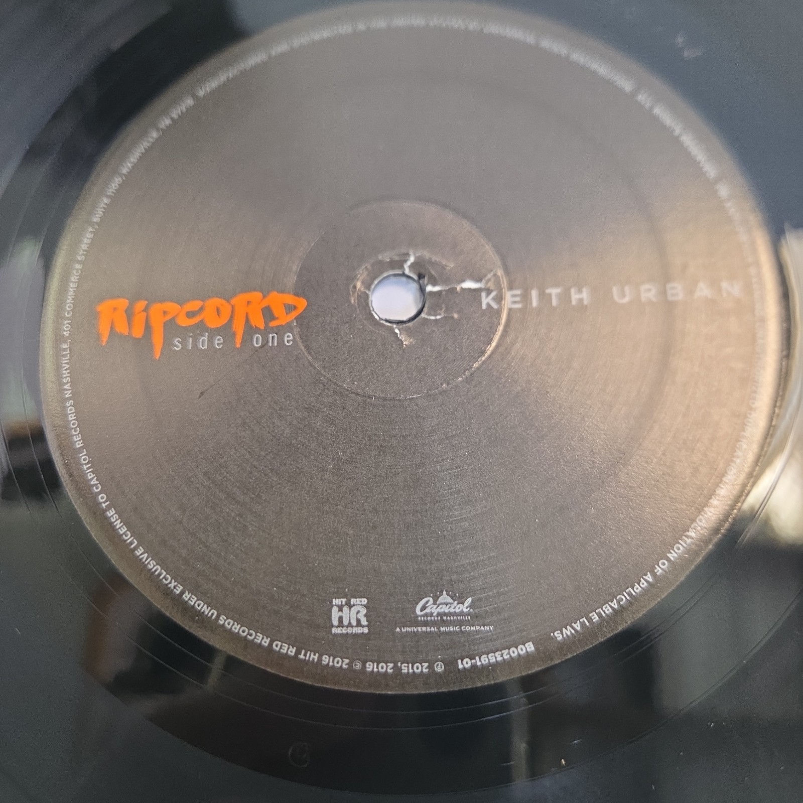Keith Urban Ripcord (Record, 2016) 12″ Vinyl LP Capital Records 2016