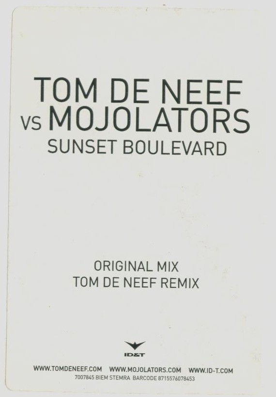 Tom De Neef – Sunset Boulevard – Used Vinyl Record 12 – J1177z