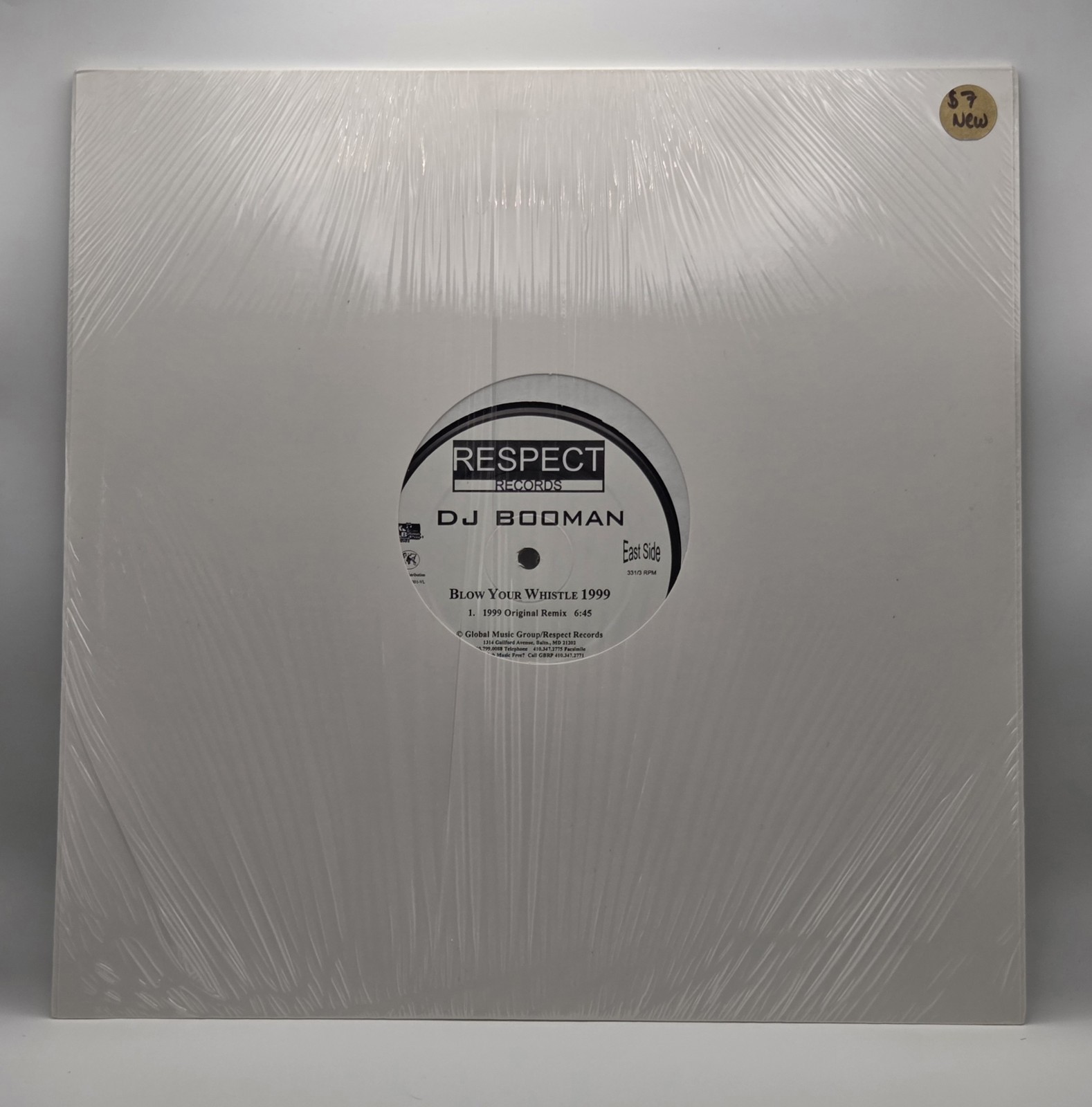 DJ Booman Blow Ya Whistle 1999 Vinyl Record Hip Hop Rap 12″ New 90s