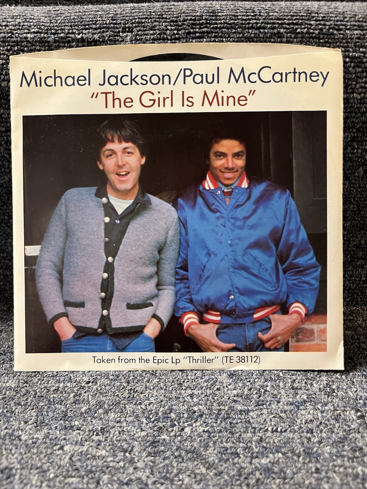 Michael Jackson Paul McCartney THE GIRL IS MINE 45 RPM Vinyl Single EX