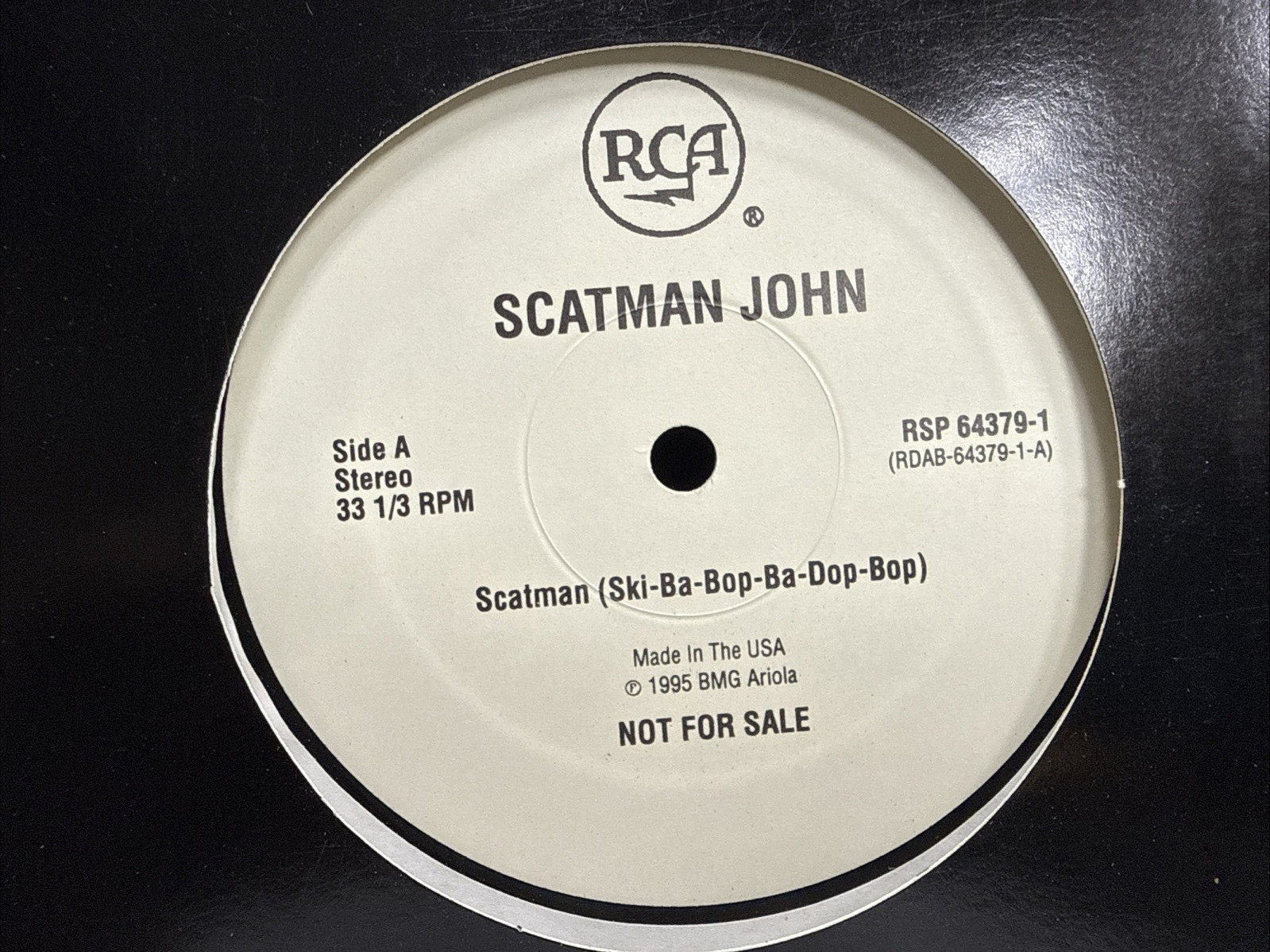 Scatman John SCATMAN SKI-BA-BOP-BA-DOP-BOP 12″ 1995 RCA RSP64379 EUROHOUSE PROMO