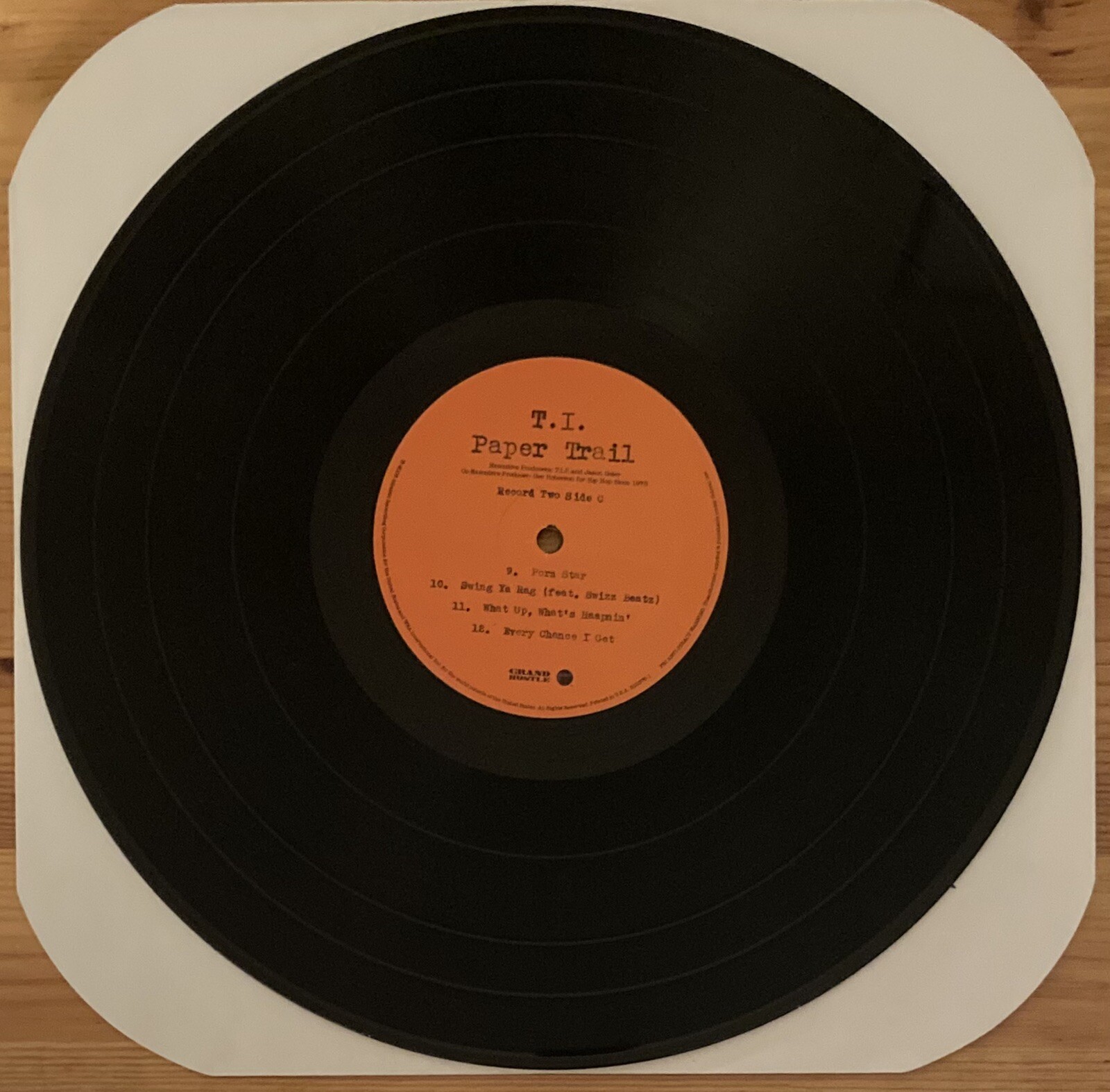 Paper Trail TI Vinyl LP Includes 2 Records 2008 Atlantic With Insert