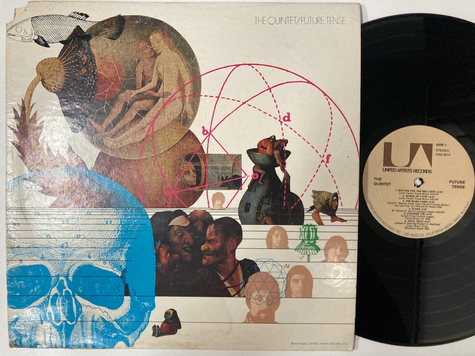 THE QUINTET – Future Tense LP (1971 US Pressing on UNITED ARTISTS)