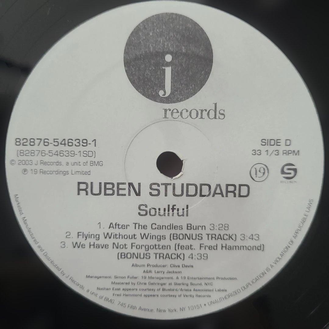 Ruben Studdard Soulful Vinyl LP Near Mint Condition R&B 2000s Classic