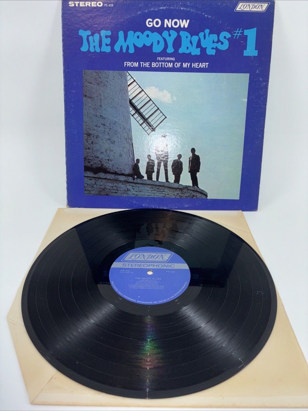 MOODY BLUES “MOODY BLUES #1”- 1965 VINYL LP – US RELEASE OF FIRST ALBUM