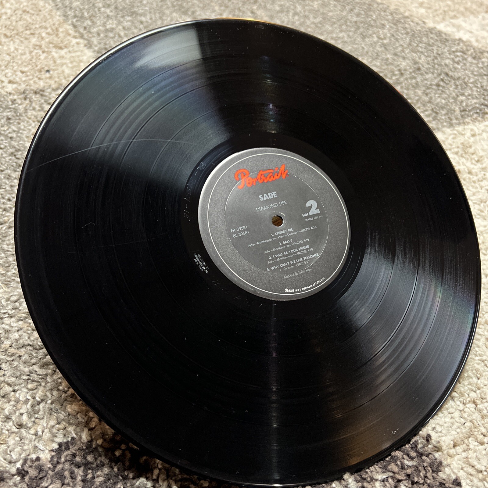 Sade Diamond Life Vinyl 1984 Carrollton First Pressing EX🦄🦄