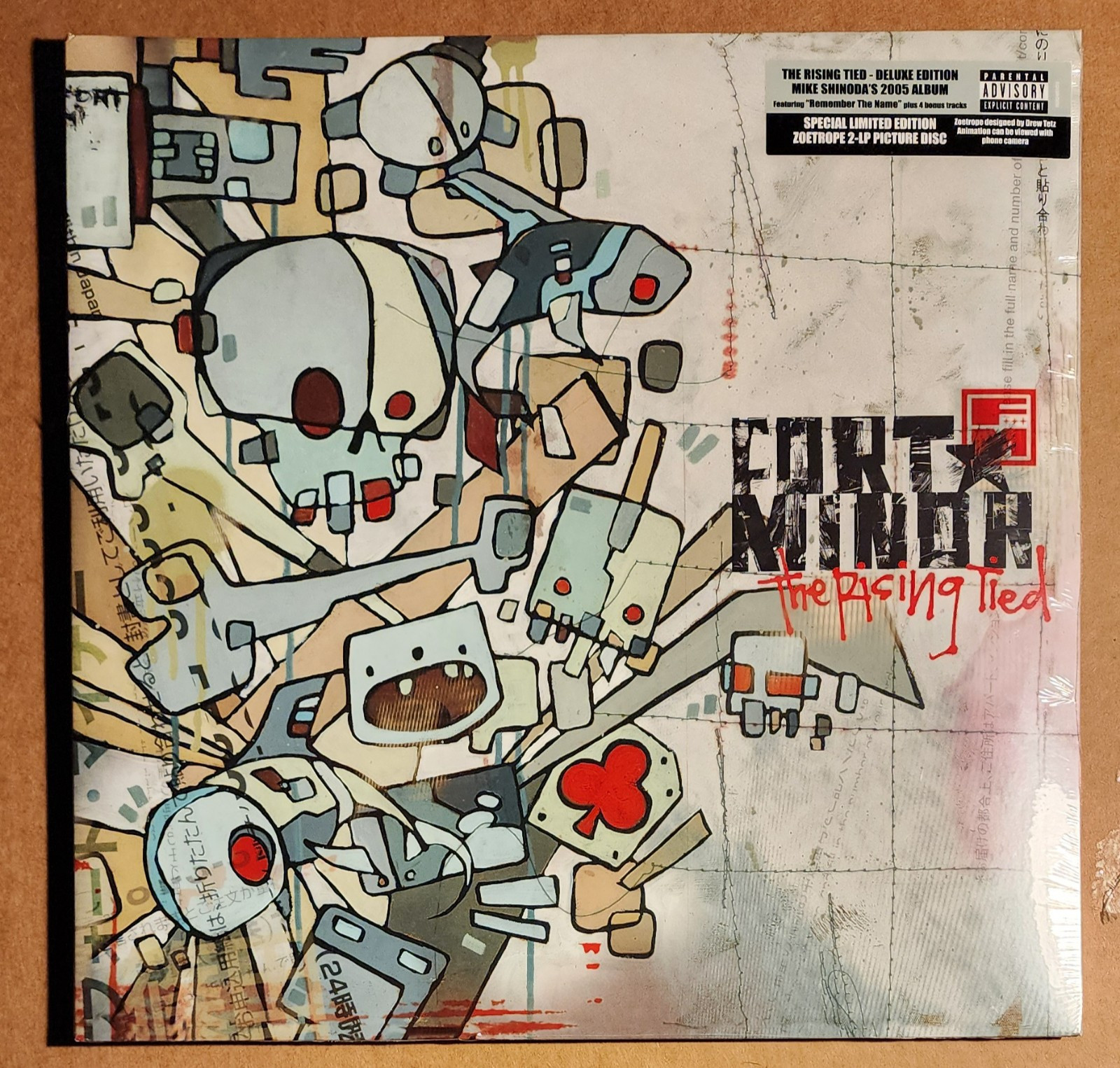 Fort Minor – The Rising Tied – New 2 LP Zoetrope Picture Disc Deluxe Ed. Vinyl