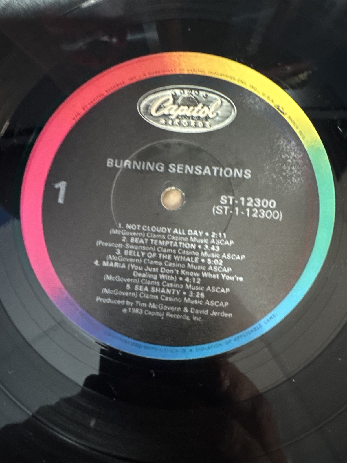 Burning Sensations (Self-Titled) 1984 Mini-LP, Capitol Records DLP-15009 B3 EX