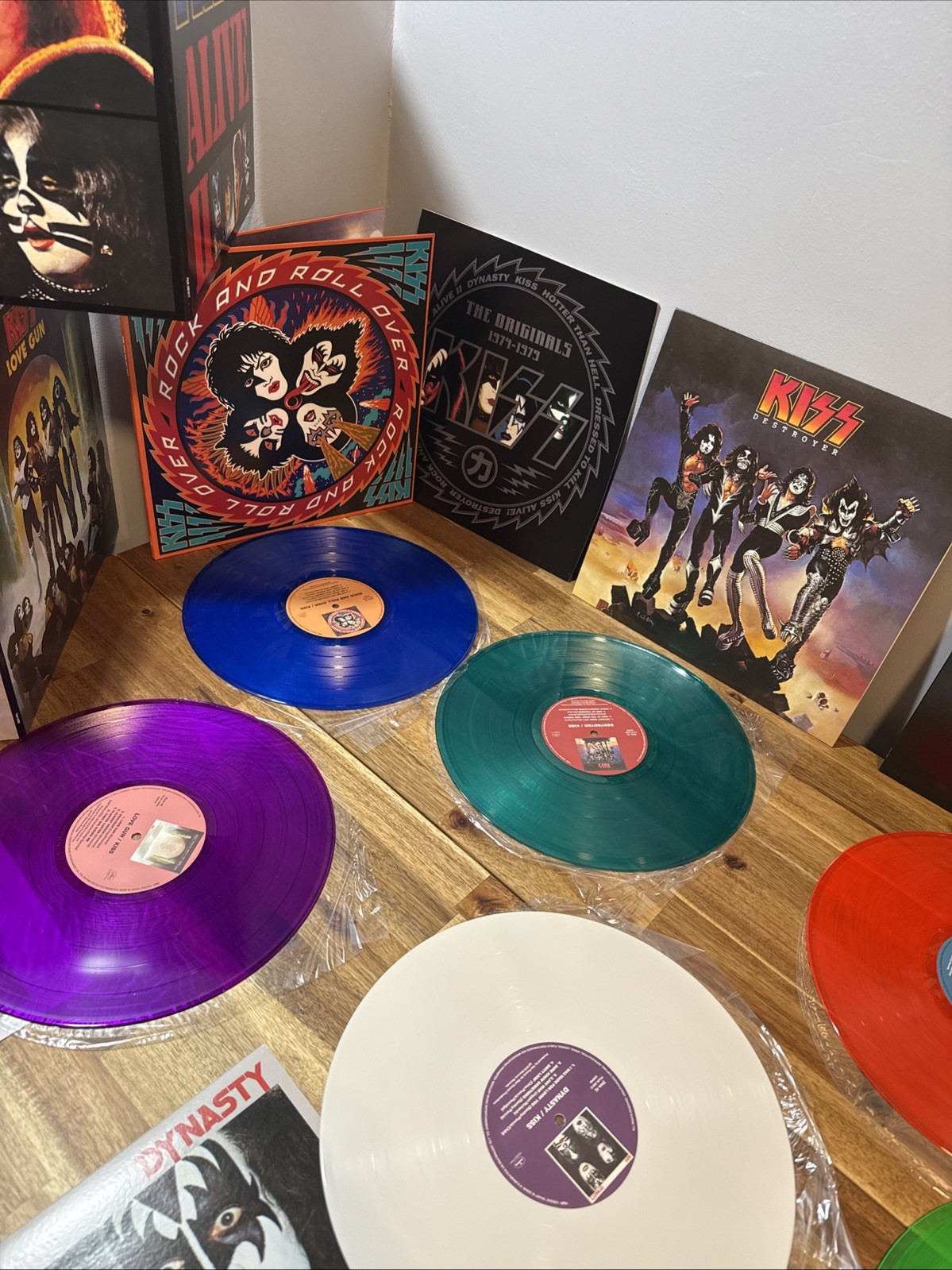 kiss the originals vinyl Box Set Japan Color Lp 1974-1979 Rock Destroyer Hotter